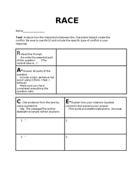 Preview of RACE Resources
