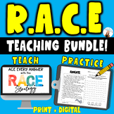 RACE Strategy BUNDLE! 12 Teaching Slides + 6 Practice Acti