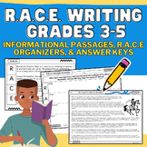 RACE Strategy: Grades 3-6 Writing Prompts No-Prep Passages