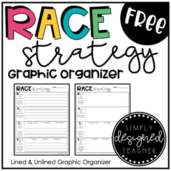 Preview of RACE Strategy Graphic Organizer FREE