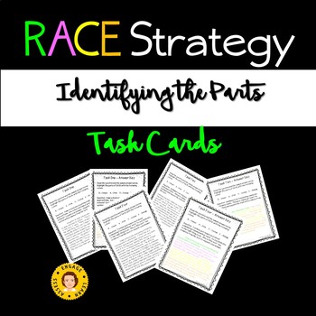 Preview of RACE Strategy - Identifying the Parts Task Cards