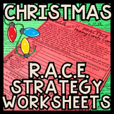RACE Strategy Passage Worksheets | Holiday Christmas | Res