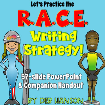Preview of RACE Strategy PowerPoint for Writing Responses with Text Evidence Support