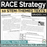RACE Strategy Practice Worksheets STEM Short Constructed R