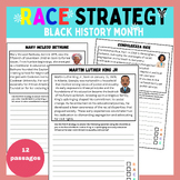 RACE Strategy Practice Worksheets Writing Passages | black