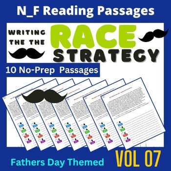 Preview of RACE Strategy Practice worksheets 4th - 5th, Father's Day writing activities