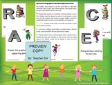 RACE Strategy Printables For Literacy Center