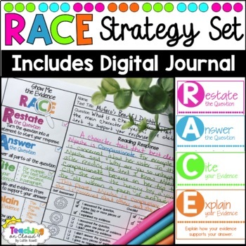 Preview of RACE Strategy Writing and Short Constructed Reading Response State Test Prep