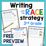 RACE Strategy Writing 3rd Grade Prompts and Passages FREE Preview
