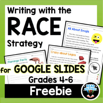 Preview of RACE Strategy Writing FREE Grades 4-6 Google Slides
