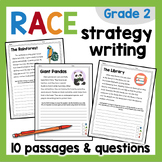 RACE Strategy Practice Worksheets w/ Passages 2nd grade RA