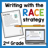 RACE Strategy Practice Worksheets: Writing Prompts 2nd gra