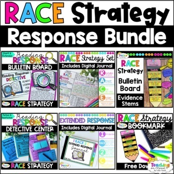 Preview of RACE Strategy Writing Posters Short Constructed Response Practice Reading Center