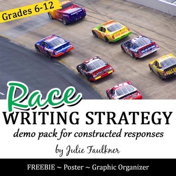 Preview of Writing a Paragraph, Constructed Response Strategy, RACE Demo FREEBIE