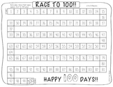 RACE TO 100! {A 100 days of school freebie}