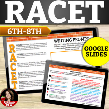 Preview of RACE WRITING STRATEGY With Passages ELA Test Prep
