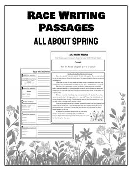 Preview of RACE Writing - All About Spring