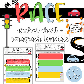 Preview of RACE Writing Anchor Chart + Writing Templates