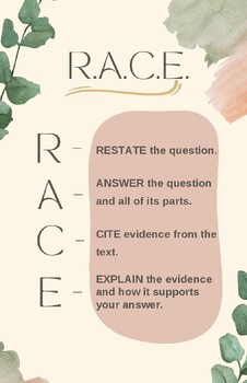 Preview of RACE Writing Poster