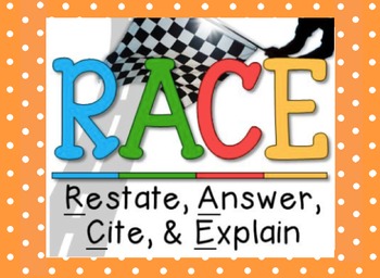 Preview of RACE: Writing Short Answer Responses {editable}