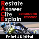 RACE Writing Strategy Graphic Organizers Print & Digital