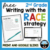 RACE Writing Strategy 2nd Grade FREE PREVIEW, Digital and Print