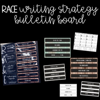 Preview of RACE Writing Strategy Bulletin Board