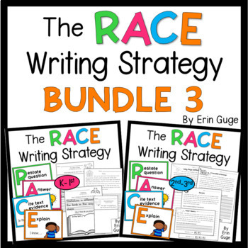Preview of RACE Writing Strategy Bundle K-1st and 2nd-3rd Grades