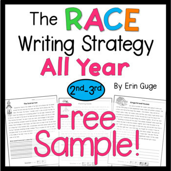 Preview of RACE Writing Strategy FREE Sample 2nd-3rd