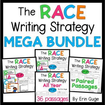 Preview of RACE Writing Strategy MEGA BUNDLE
