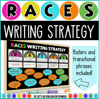 Preview of RACE Writing Strategy Posters Evidence from the Text Writing Rubric