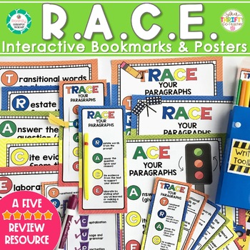 Preview of RACE Writing Strategy Posters and Interactive Bookmarks
