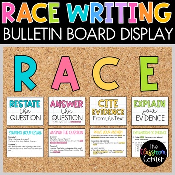 Preview of RACES Writing Strategy Posters for a Bulletin Board Display