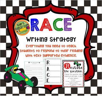 Preview of RACE Writing Strategy Set with Interactive Notebook Page