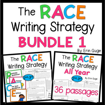 Preview of RACE Writing Strategy Bundle 2nd-3rd Grade