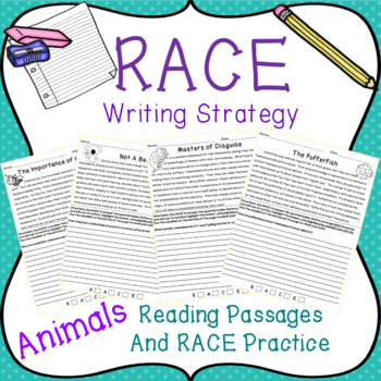 Preview of RACE Writing Strategy with Animal Passages
