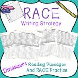 RACE Writing Strategy with Dinosaur Passages