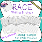 RACE Writing Strategy with US Landmarks Passages