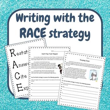 Preview of RACE strategy: Reading & writing practice