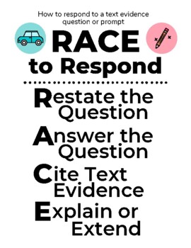 Preview of RACE to Respond Poster (8.5 x 11 in)