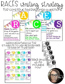 RACES writing strategy for constructed response questions | TpT
