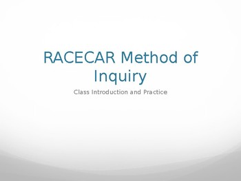Preview of RACECAR Inquiry Method