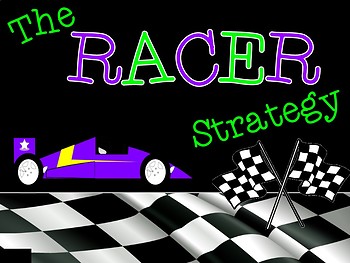 Preview of RACER Writing Strategy Constructed Response Presentation and Printables Pack