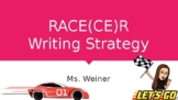RACER Writing-Unit Plan
