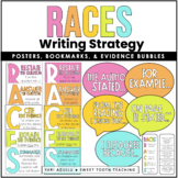RACES Colorful Pastel Writing Posters | EDITABLE | Written