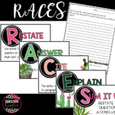 RACES- Constructed Response Posters Succulent Theme