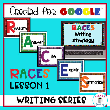 Preview of RACES Lesson 1  for Google Classroom Restate and Answer Digital Learning