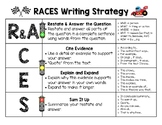 RACES, RACER, & RACE Writing Strategy Charts