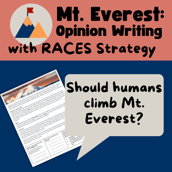 Preview of RACES Strategy Opinion Writing: Should humans climb Mt. Everest?