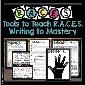Preview of RACES-Tools to Teach R.A.C.E.S. Writing to Mastery (research-based strategy)